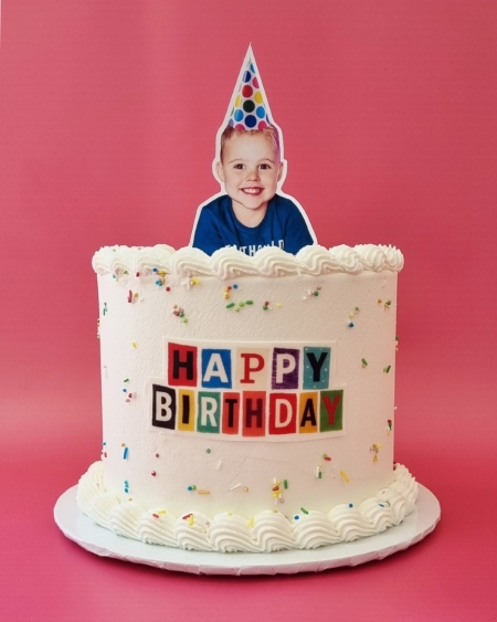 Party Hat Photo Cake
