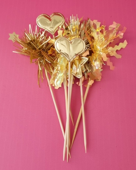 Gold Cake Decor