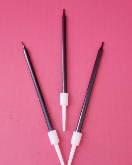Black Candles Set of 3