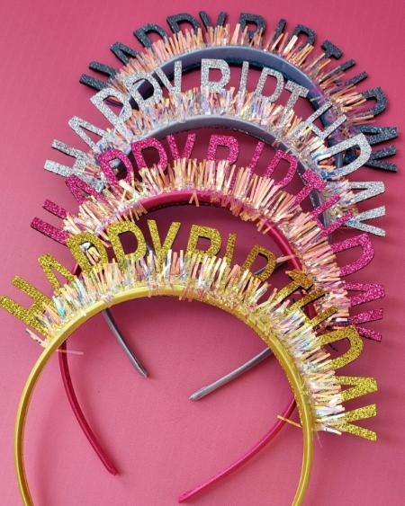 Happy Birthday Bling Alice Band