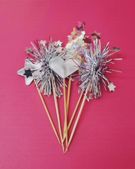 Silver Cake Decor